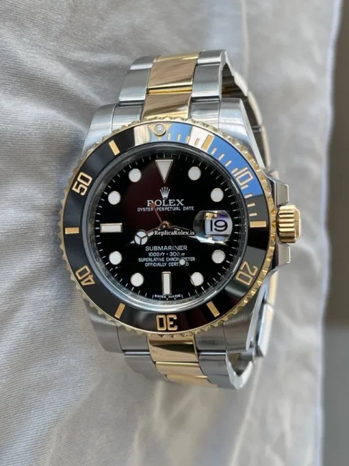 Wholesale Replica Rolex Submariner Date 116613ln Caliber 3135 Automatic Movement 40mm Gold/steel Case Mens/unisex Watch - Image 4