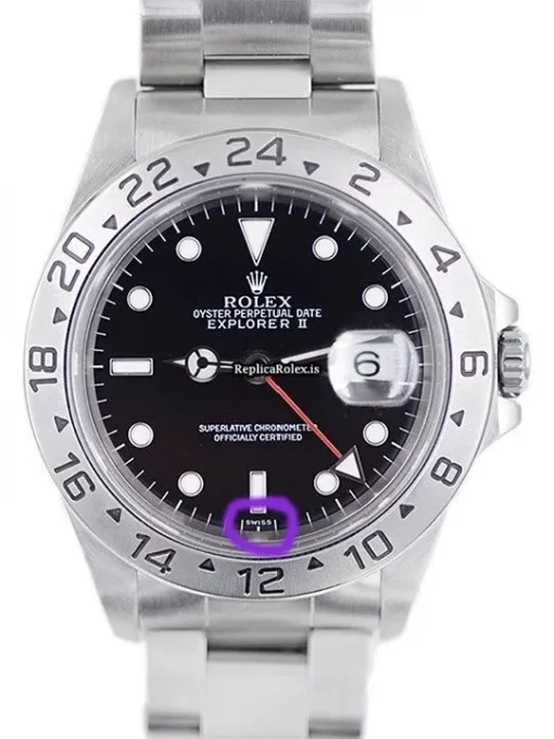 Perfect Fake Rolex Explorer II 16570 Automatic Movement 40mm Steel Case Watch - Image 4