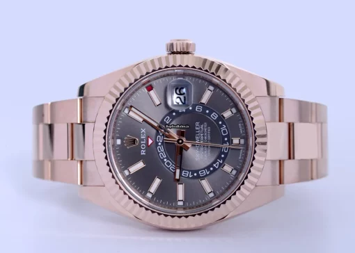 Defect Fake Rolex Sky-dweller 326935 Automatic Movement 42mm Rose Gold Case Mens/unisex Watch - Image 2