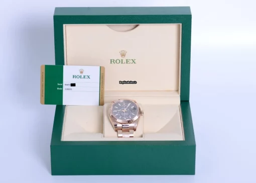 Defect Fake Rolex Sky-dweller 326935 Automatic Movement 42mm Rose Gold Case Mens/unisex Watch - Image 7
