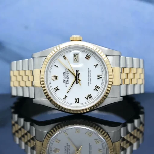 Top Replica Rolex Datejust 16233 Caliber 3135 Automatic Movement 36x42mm Gold/steel Case Mens/unisex Watch - Image 4