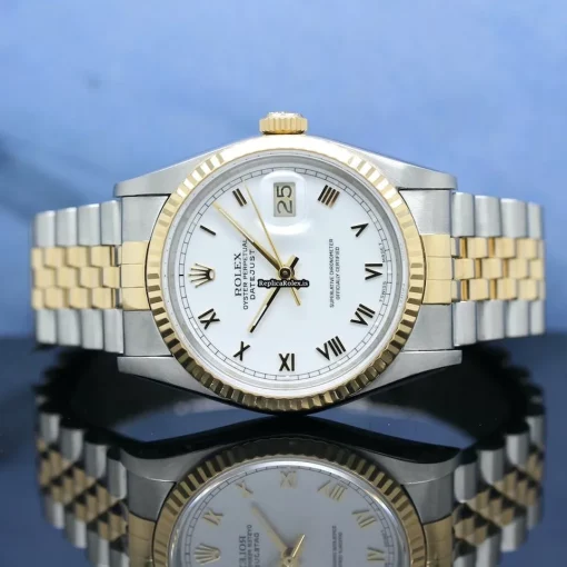 Top Replica Rolex Datejust 16233 Caliber 3135 Automatic Movement 36x42mm Gold/steel Case Mens/unisex Watch - Image 5