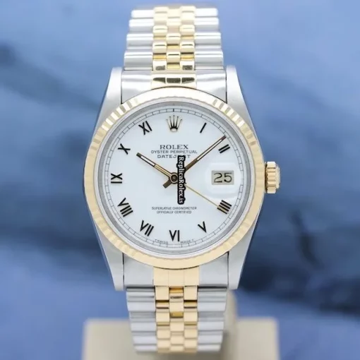 Top Replica Rolex Datejust 16233 Caliber 3135 Automatic Movement 36x42mm Gold/steel Case Mens/unisex Watch - Image 6