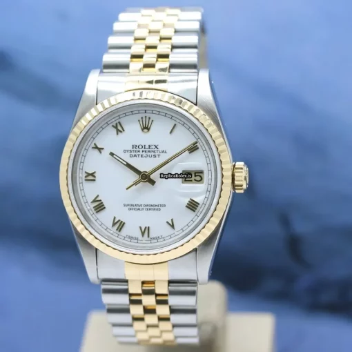 Top Replica Rolex Datejust 16233 Caliber 3135 Automatic Movement 36x42mm Gold/steel Case Mens/unisex Watch - Image 7