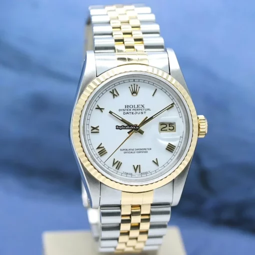 Top Replica Rolex Datejust 16233 Caliber 3135 Automatic Movement 36x42mm Gold/steel Case Mens/unisex Watch - Image 8