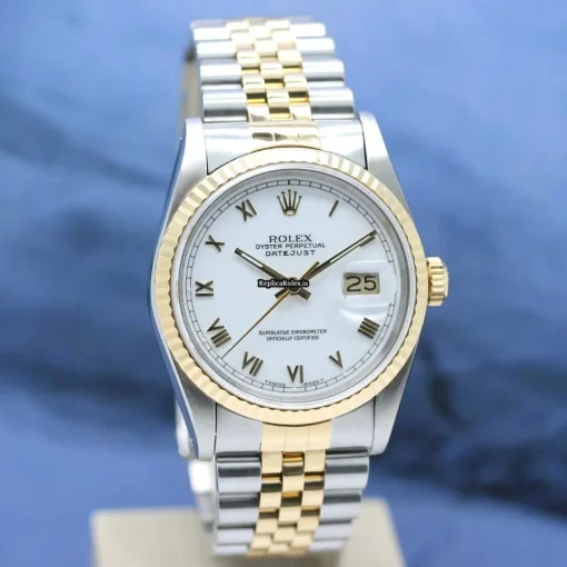 Top Replica Rolex Datejust 16233 Caliber 3135 Automatic Movement 36x42mm Gold/steel Case Mens/unisex Watch - Image 9