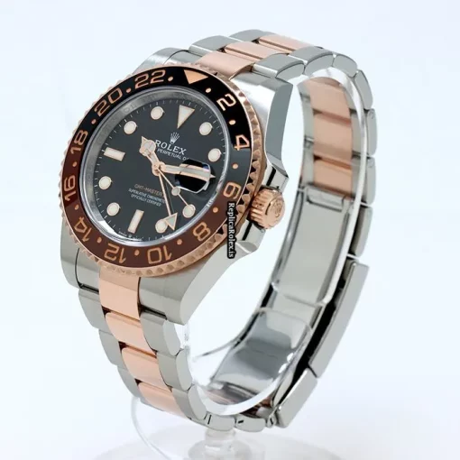 Discount Replica Rolex Gmt-master II 126711chnr Caliber 3285 Automatic Movement 40mm Gold/steel Case Watch - Image 2