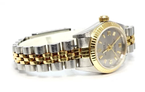 Great Replica Rolex Oyster Perpetual 26 76193 Caliber 2230 Automatic Movement 26mm Gold/steel Case Womens Watch - Image 3