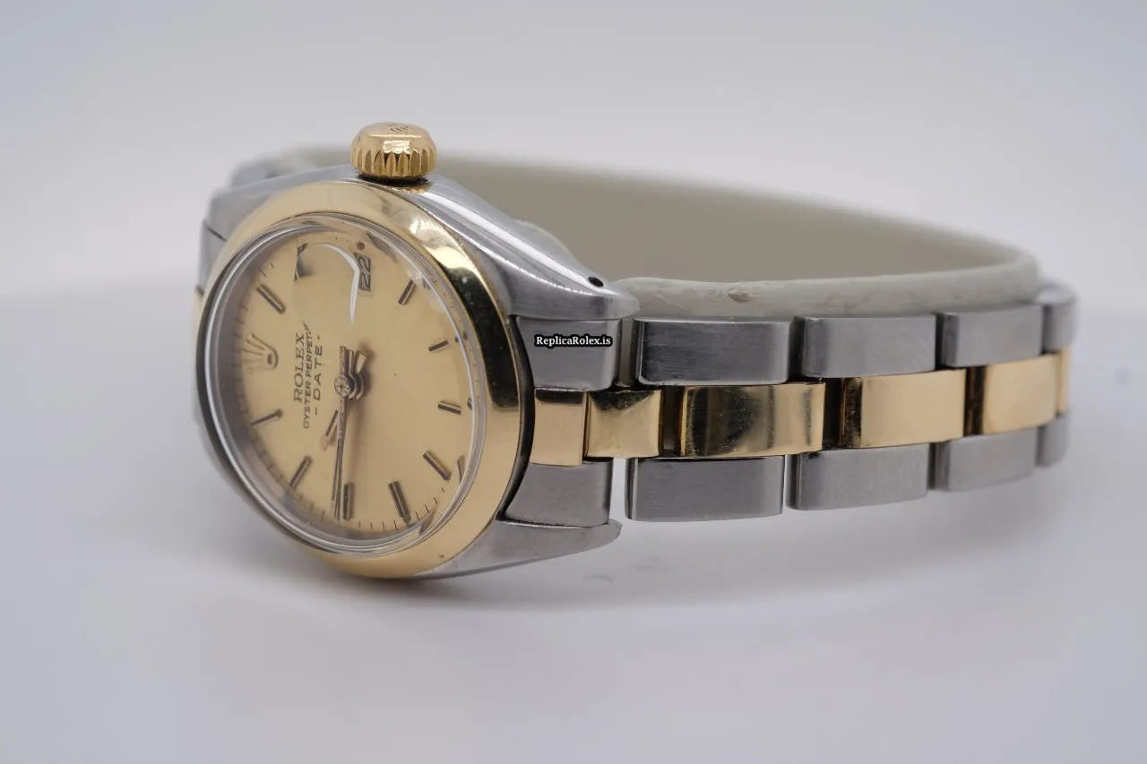 Discount Replica Rolex Oyster Perpetual Lady Date 6916 Caliber 2035 Automatic Movement 26mm Steel Case Womens Watch - Image 2