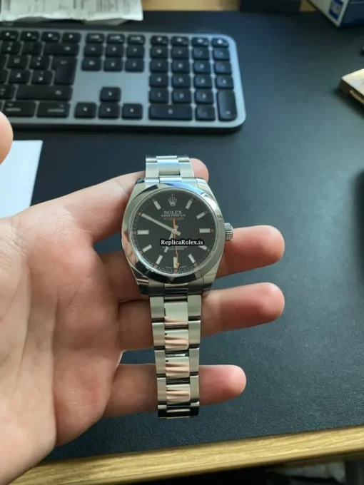 Mind-boggling Replica Rolex Milgauss 116400 Caliber 3131 Automatic Movement 40mm Steel Case Mens/unisex Watch - Image 3