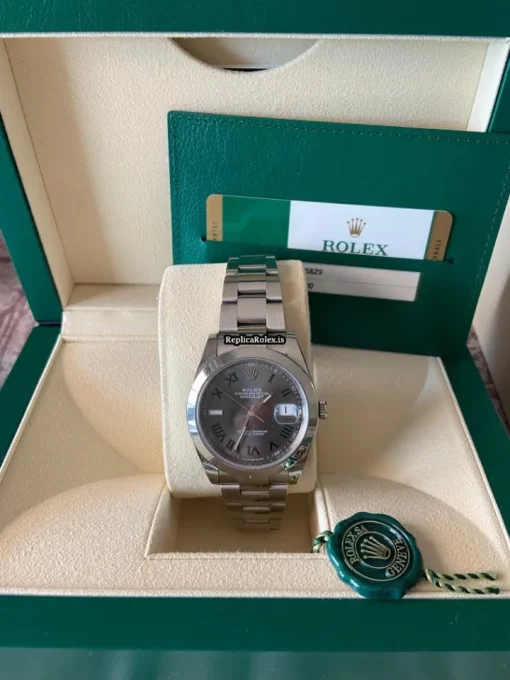 Appealing Fake Rolex Datejust 126300 Automatic Movement 41mm Steel Case Mens/unisex Watch - Image 2