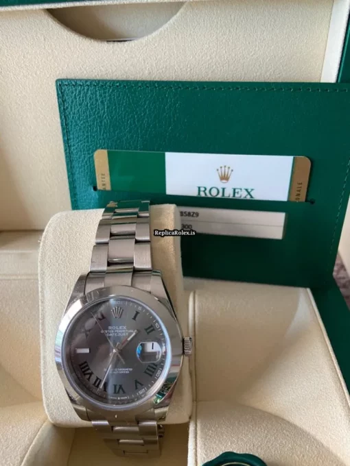 Appealing Fake Rolex Datejust 126300 Automatic Movement 41mm Steel Case Mens/unisex Watch - Image 3
