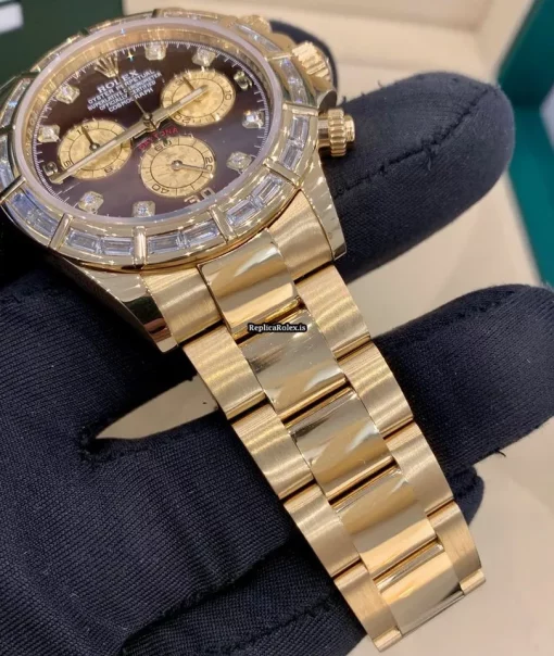Excellent Replica Rolex Daytona 116568 Automatic Movement Yellow Gold Case Mens/unisex Watch - Image 3