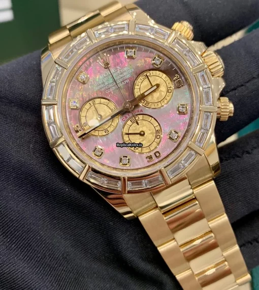 Excellent Replica Rolex Daytona 116568 Automatic Movement Yellow Gold Case Mens/unisex Watch - Image 4
