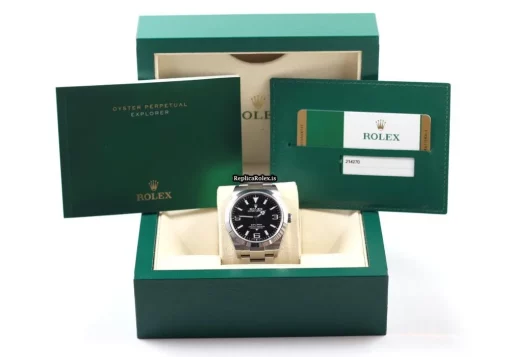 Trustworthy Copy Rolex Explorer 214270 Caliber 3132 Automatic Movement 39mm Steel Case Mens/unisex Watch - Image 8