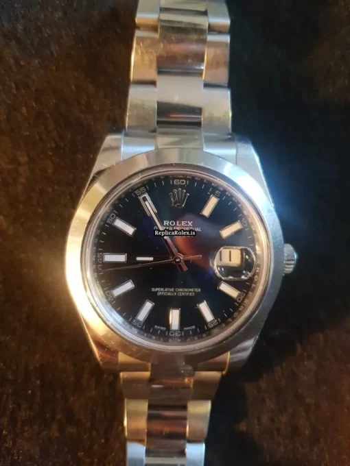Amazing Replica Rolex Datejust II 116300 Caliber 3136 Automatic Movement 41mm Steel Case Mens/unisex Watch - Image 4
