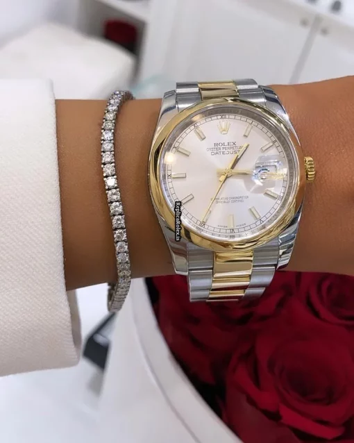 Great Replica Rolex Datejust 116203 Caliber 3135 Automatic Movement 36mm Gold/steel Case Mens/unisex Watch