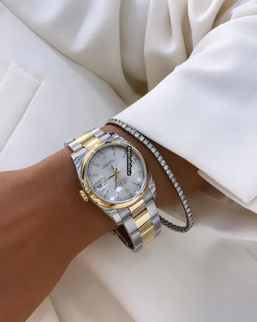 Great Replica Rolex Datejust 116203 Caliber 3135 Automatic Movement 36mm Gold/steel Case Mens/unisex Watch - Image 10