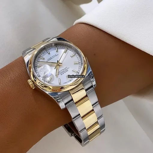 Great Replica Rolex Datejust 116203 Caliber 3135 Automatic Movement 36mm Gold/steel Case Mens/unisex Watch - Image 9