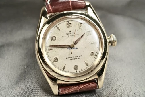 Stylish Replicas Rolex Bubble Back 3131 Caliber 630 Automatic Movement 32.2mmmm Rose Gold Case Mens/unisex Watch - Image 4