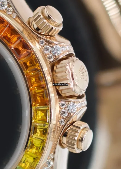 Perfect Replica Rolex Daytona 116505 Automatic Movement 40mm Rose Gold Case Watch - Image 11