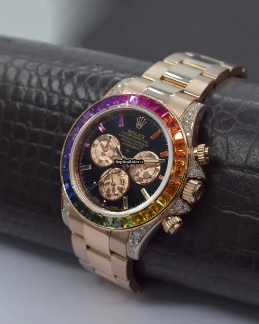 Perfect Replica Rolex Daytona 116505 Automatic Movement 40mm Rose Gold Case Watch - Image 4