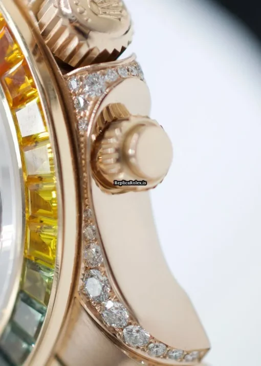 Perfect Replica Rolex Daytona 116505 Automatic Movement 40mm Rose Gold Case Watch - Image 7