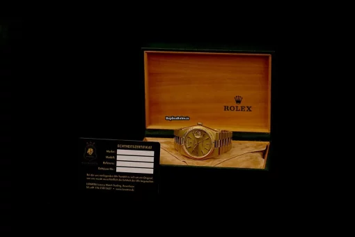 Good Replica Rolex Day-date Oysterquartz 19018 Caliber 5055 Quartz Movement 36mm Yellow Gold Case Mens/unisex Watch - Image 16