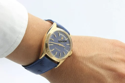 Defect Fake Rolex Day-date 1802 Caliber 1556 Automatic Movement 36mm Yellow Gold Case Mens/unisex Watch - Image 7