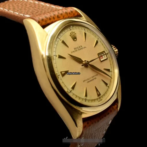Special Replicas Rolex Datejust 6104 Automatic Movement 36mm Yellow Gold Case Mens/unisex Watch - Image 4