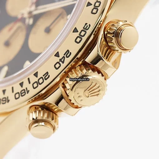 Swiss Replica Rolex Daytona 116508 Caliber 4130 Automatic Movement 40mm Yellow Gold Case Watch - Image 12
