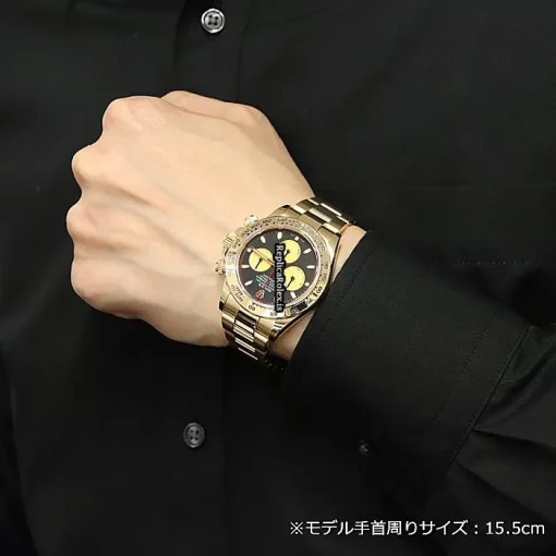 Swiss Replica Rolex Daytona 116508 Caliber 4130 Automatic Movement 40mm Yellow Gold Case Watch - Image 15