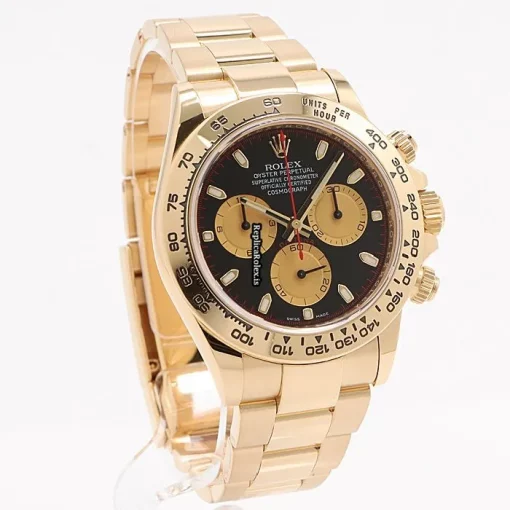 Swiss Replica Rolex Daytona 116508 Caliber 4130 Automatic Movement 40mm Yellow Gold Case Watch - Image 2