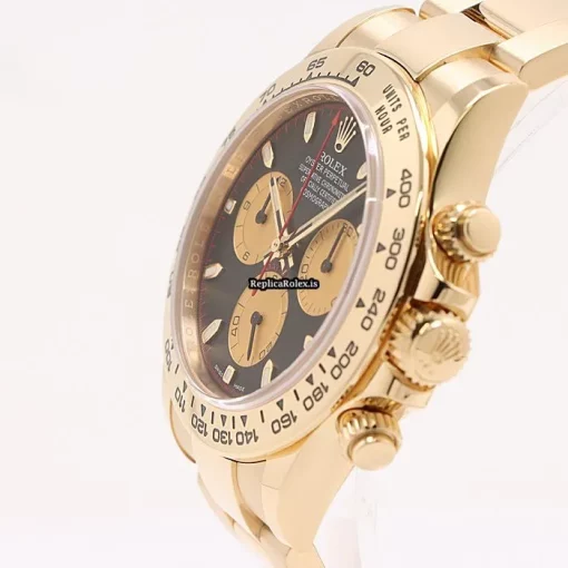 Swiss Replica Rolex Daytona 116508 Caliber 4130 Automatic Movement 40mm Yellow Gold Case Watch - Image 7