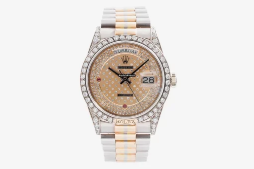 Cool Fakes Rolex Day-date 36 118139 Caliber 3155 Automatic Movement 36mm White Gold Case Mens/unisex Watch
