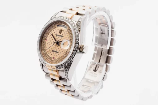 Cool Fakes Rolex Day-date 36 118139 Caliber 3155 Automatic Movement 36mm White Gold Case Mens/unisex Watch - Image 3