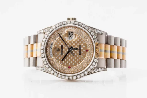 Cool Fakes Rolex Day-date 36 118139 Caliber 3155 Automatic Movement 36mm White Gold Case Mens/unisex Watch - Image 5