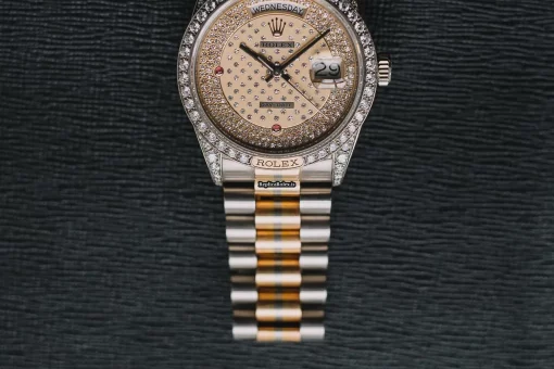 Cool Fakes Rolex Day-date 36 118139 Caliber 3155 Automatic Movement 36mm White Gold Case Mens/unisex Watch - Image 9