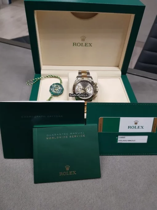 Luxury Replica Rolex Daytona 116503-0009 Caliber 4130 Automatic Movement 40mm Gold/steel Case Mens/unisex Watch - Image 13