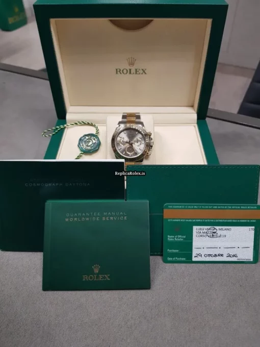 Luxury Replica Rolex Daytona 116503-0009 Caliber 4130 Automatic Movement 40mm Gold/steel Case Mens/unisex Watch - Image 15