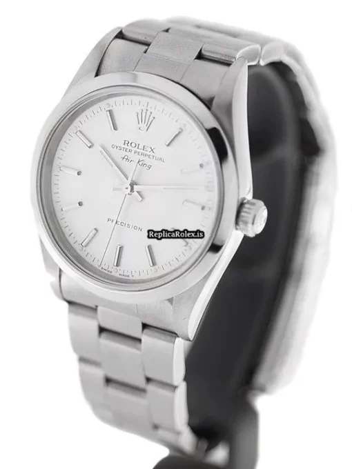 Fabulous Fake Rolex Air King Precision 14000 Caliber 3000 Automatic Movement 345mm Steel Case Watch - Image 3