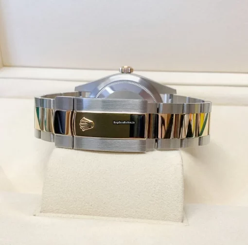 Fine Fake Rolex Sky-dweller 326933 Caliber 9001 Automatic Movement 42mm Gold/steel Case Mens/unisex Watch - Image 6