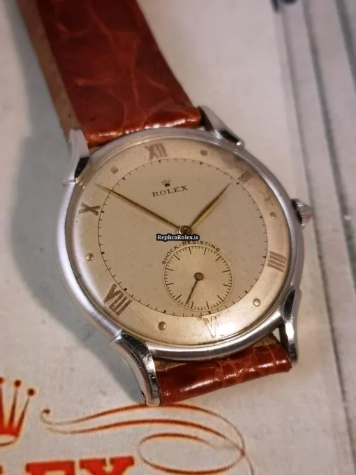 Fabulous Fake Rolex Oyster Precision 4498 Manual Winding Movement 35mm Steel Case Mens/unisex Watch