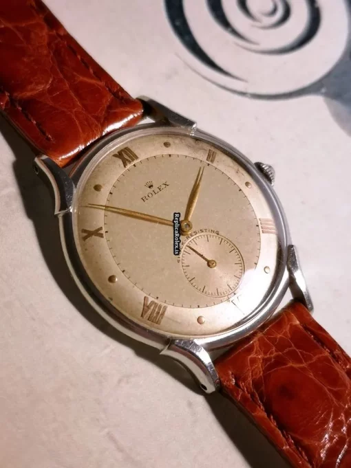 Fabulous Fake Rolex Oyster Precision 4498 Manual Winding Movement 35mm Steel Case Mens/unisex Watch - Image 12