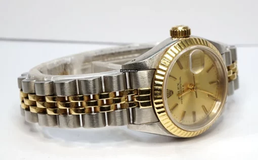 Superior Replica Rolex Lady-datejust 69173 Caliber 2135 Automatic Movement 26mm Gold/steel Case Womens Watch - Image 3