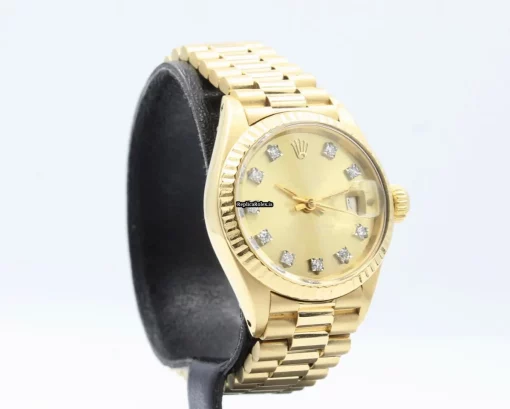 Lovely Fake Rolex Lady-datejust 6917 Caliber 2030 Automatic Movement 26mm Yellow Gold Case Womens Watch - Image 3
