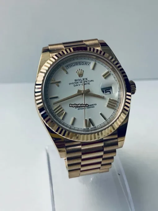 Great Replica Rolex Day-date 40 228235 Automatic Movement 40mm Rose Gold Case Mens/unisex Watch - Image 3