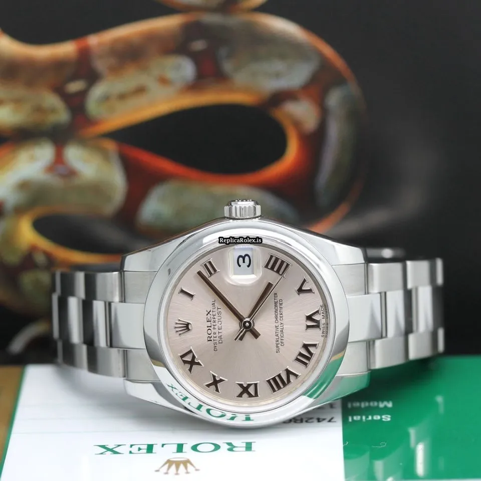 Discount Replica Rolex Lady-datejust 178240 Caliber 2235 Automatic Movement 31mm Steel Case Womens Watch - Image 5