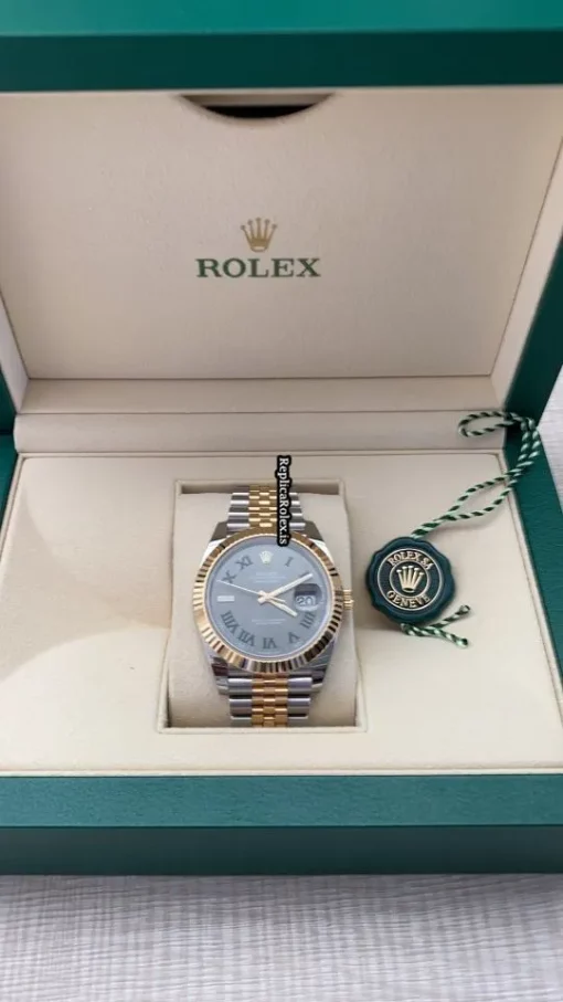 High-end Copy Rolex Datejust 126333 Caliber 3235 Automatic Movement 41mm Gold/steel Case Mens/unisex Watch