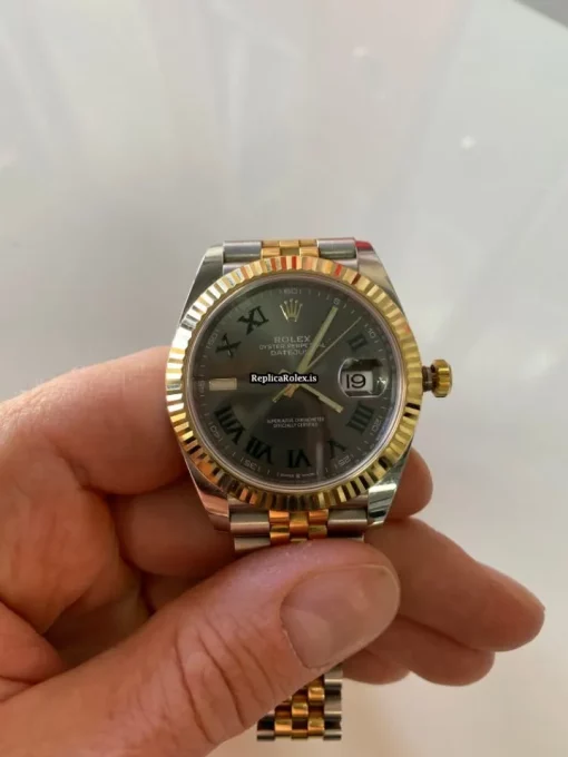 High-end Copy Rolex Datejust 126333 Caliber 3235 Automatic Movement 41mm Gold/steel Case Mens/unisex Watch - Image 8